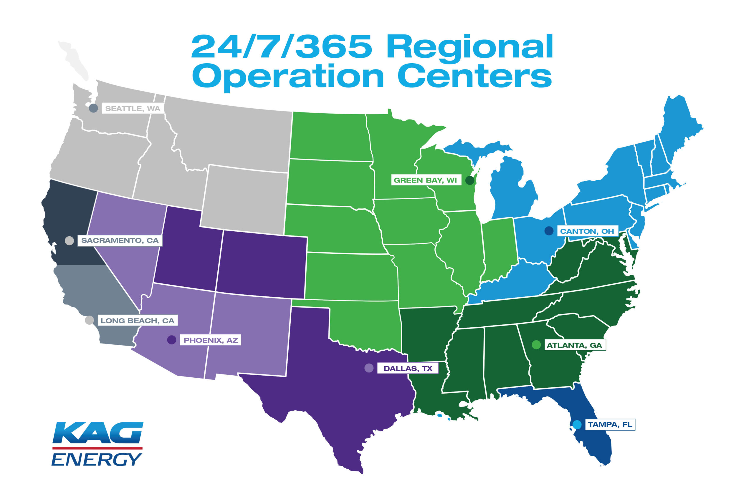 KAG Energy Delivery - USA Map