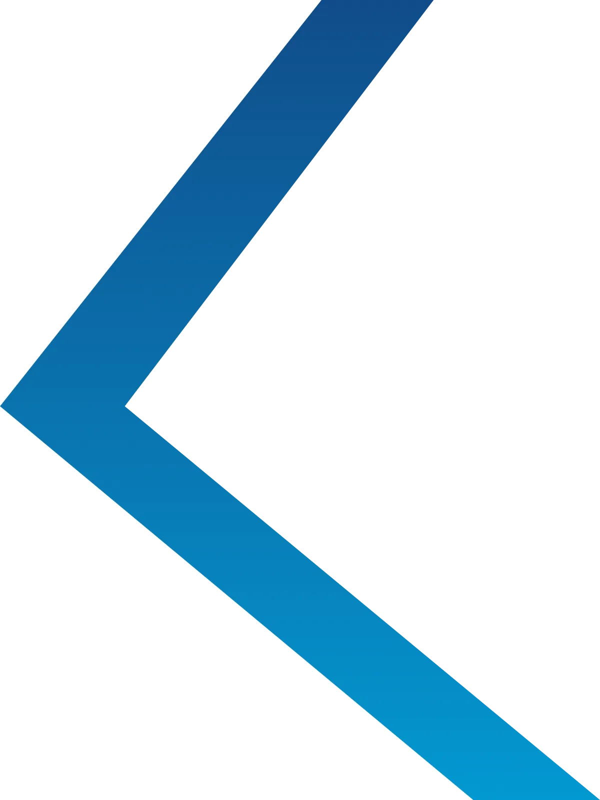 Blue arrow graphic used as a decorative design element